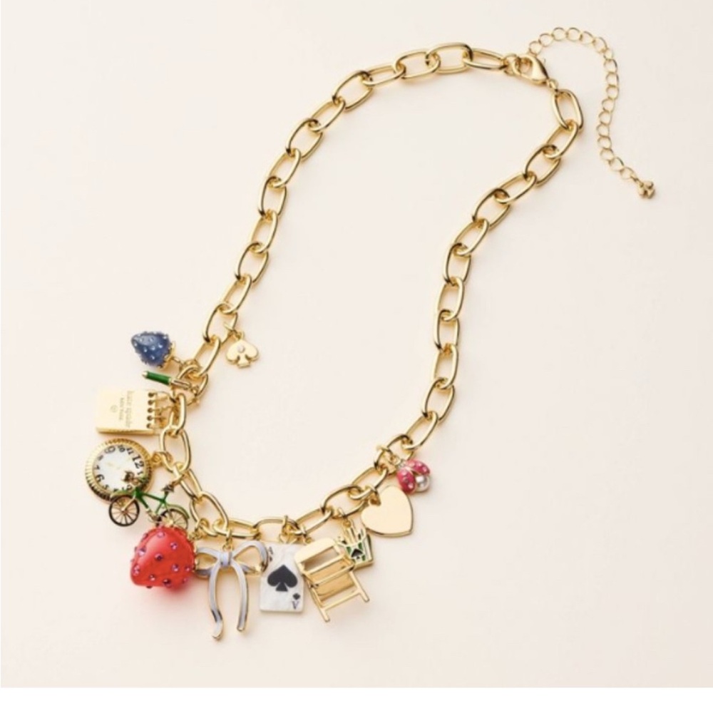 Kate Spade x Target Charm Necklace - Limited Edition, NIB